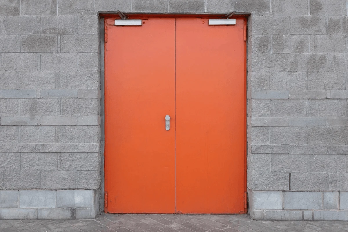 fire doors of a building